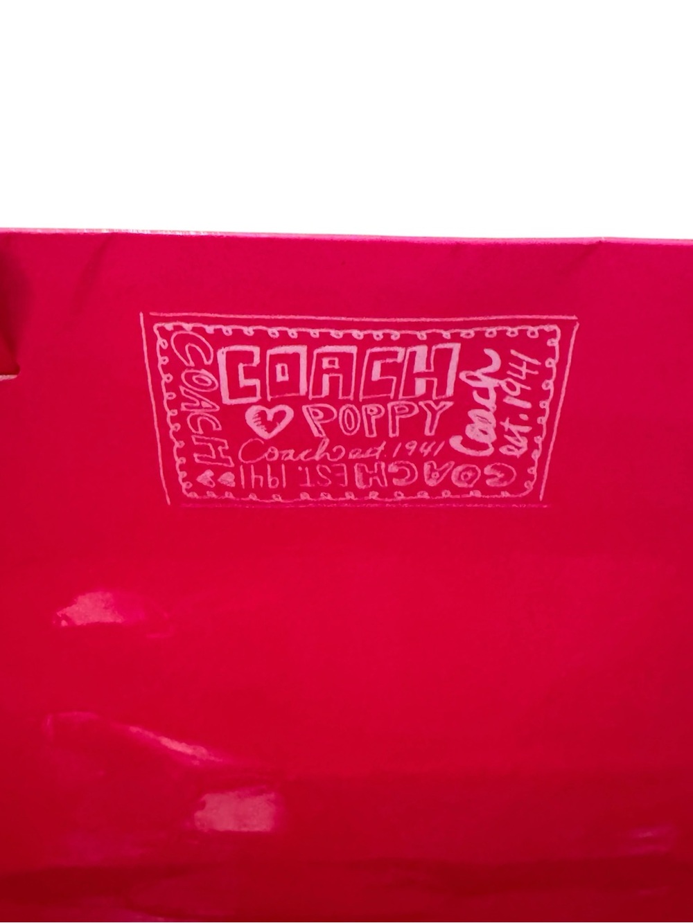 Coach Poppy collection paper shopping bag - Picture 2 of 9